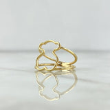 Anillo Silueta Oso TS 2.45gr / T5 3/4 / Oro Amarillo 18K