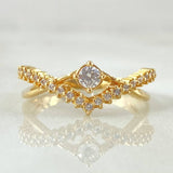 Anillo Solitario Rombo Infinito 2.75gr / T5 1/2 / Oro Amarillo 18K ©