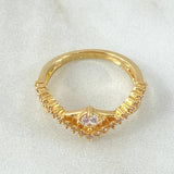 Anillo Solitario Rombo Infinito 2.75gr / T5 1/2 / Oro Amarillo 18K ©