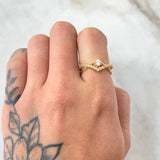 Anillo Solitario Rombo Infinito 2.75gr / T5 1/2 / Oro Amarillo 18K ©