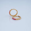 Candongas Carril 1.45gr / 1.2cm / Oro Amarillo 18K &