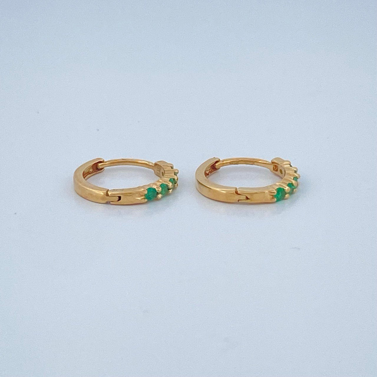 Candongas Carril 1.45gr / 1.2cm / Oro Amarillo 18K &