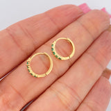 Candongas Carril 1.45gr / 1.2cm / Oro Amarillo 18K &