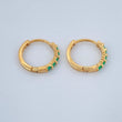 Candongas Carril 1.45gr / 1.2cm / Oro Amarillo 18K &