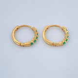 Candongas Carril 1.45gr / 1.2cm / Oro Amarillo 18K &