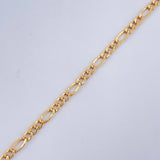 Pulso Figaro 1gr / 19.8cm / Oro Amarillo +1 18K &