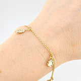 Pulso Espiga Dijes 2.75 g / 19 cm / 1.6 mm Oro Amarillo 18K