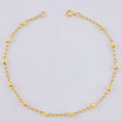 Pulso Tipo Militar Diamantado 1.5 g / 18.5 cm / 3 mm Oro Amarillo 18K