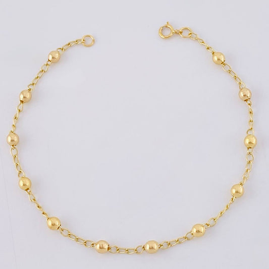 Pulso Tipo Militar Liso 1.75 g / 18 cm / 3 mm Oro Amarillo 18K