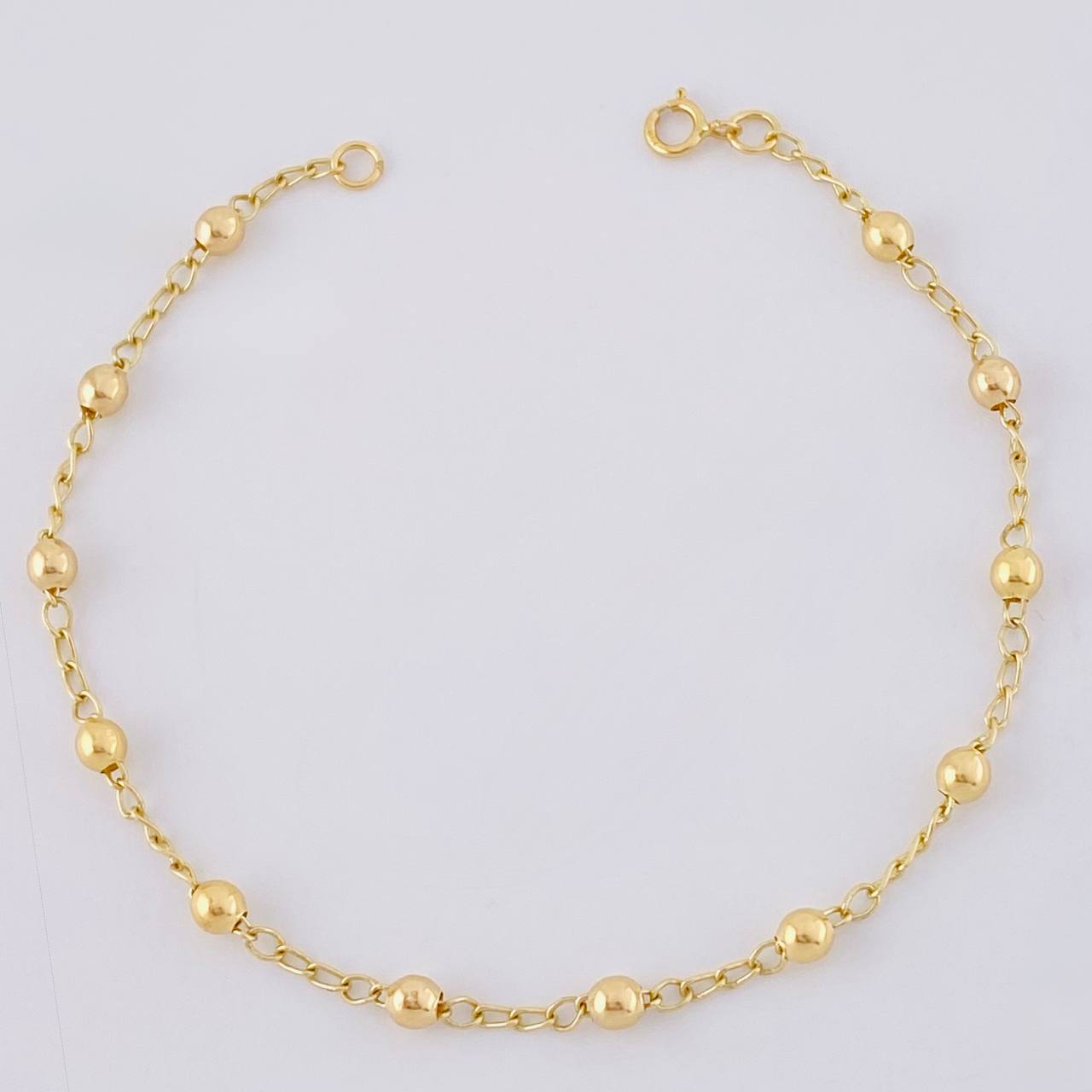 Pulso Tipo Militar Liso 1.7 g / 18 cm / 3 mm Oro Amarillo 18K