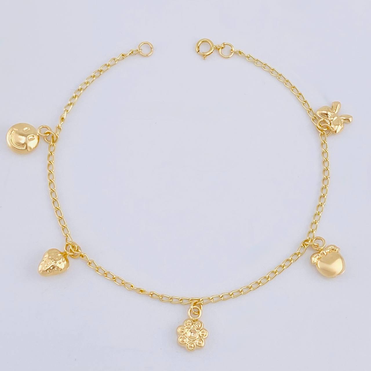 Pulso Espiga Dijes 2.75 g / 18 cm / 1.6 mm Oro Amarillo 18K