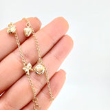 Pulso Espiga Dijes 2.75 g / 18 cm / 1.6 mm Oro Amarillo 18K