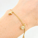 Pulso Espiga Dijes 2.75 g / 18 cm / 1.6 mm Oro Amarillo 18K