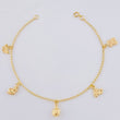 Pulso Espiga Dijes Animales 2.7 g / 19 cm / 1.6 mm Oro Amarillo 18K