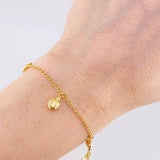 Pulso Espiga Dijes Animales 2.7 g / 19 cm / 1.6 mm Oro Amarillo 18K