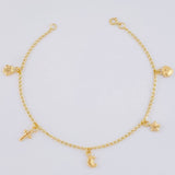 Pulso Espiga Dijes 2.35 g / 19 cm / 1.6 mm Oro Amarillo 18K