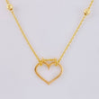 Cadena Aro Seguido Silueta Corazón 4 g / 43 cm / 1.6 mm Oro Amarillo 18K