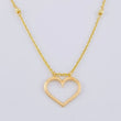 Cadena Aro Seguido Silueta Corazón 3.65g / 45cm / 1.55mm Oro Amarillo 18K