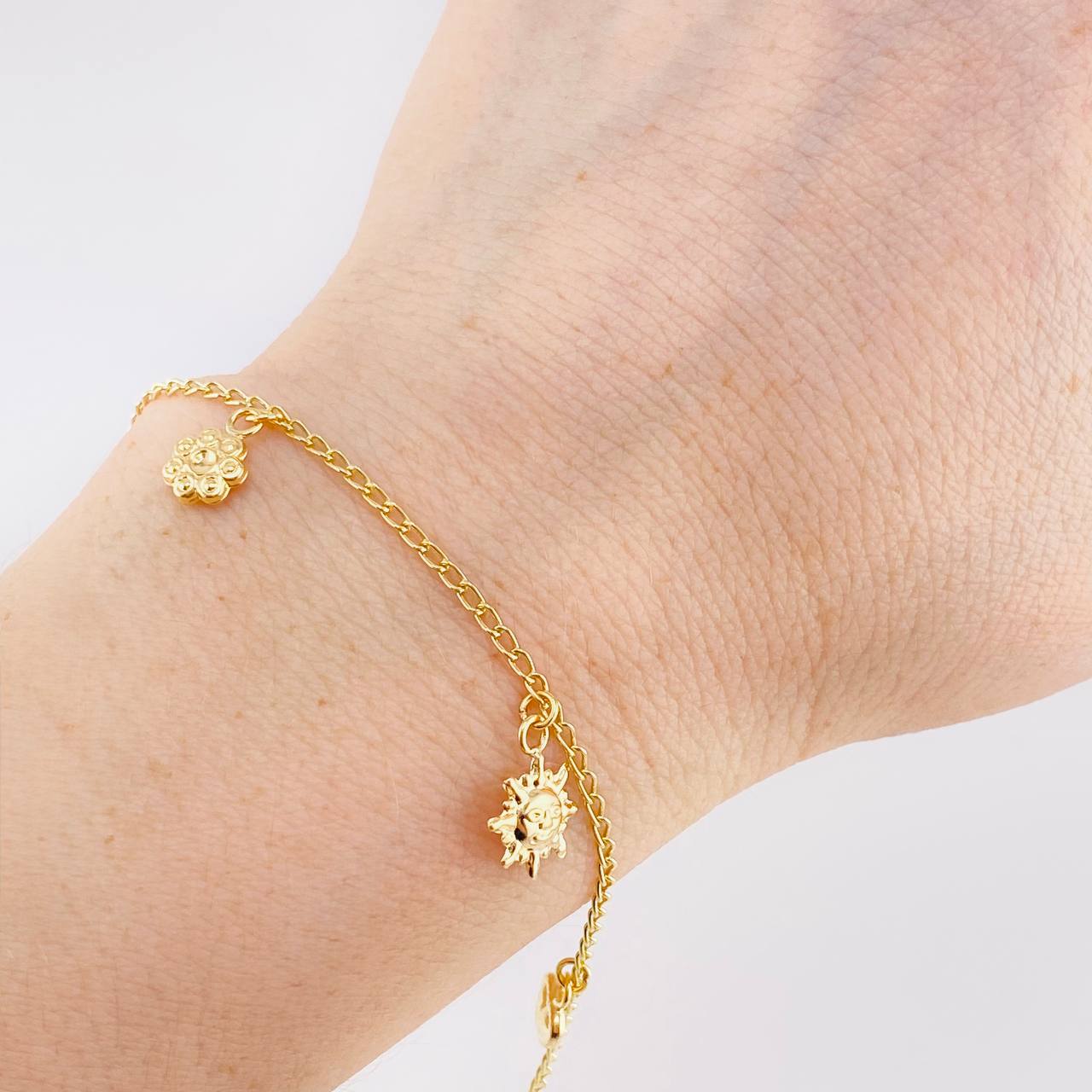 Pulso Espiga Dijes 2.75 g / 19 cm / 1.6 mm Oro Amarillo 18K