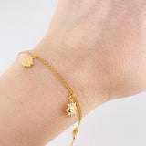Pulso Espiga Dijes 2.75 g / 19 cm / 1.6 mm Oro Amarillo 18K