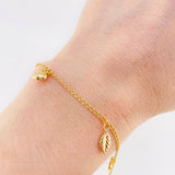 Pulso Espiga Dijes 2.6 g / 18 cm / 1.6 mm Oro Amarillo 18K