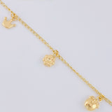 Pulso Espiga Dijes 2.75 g / 19 cm / 1.6 mm Tres Oros 18K