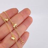 Pulso Espiga Dijes Animales 2.45 g / 19 cm / 1.6 mm Tres Oros 18K
