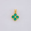 Dije Flor Esmeralda 39Pts 0.85 g / 1.2 cm Oro Amarillo 18K
