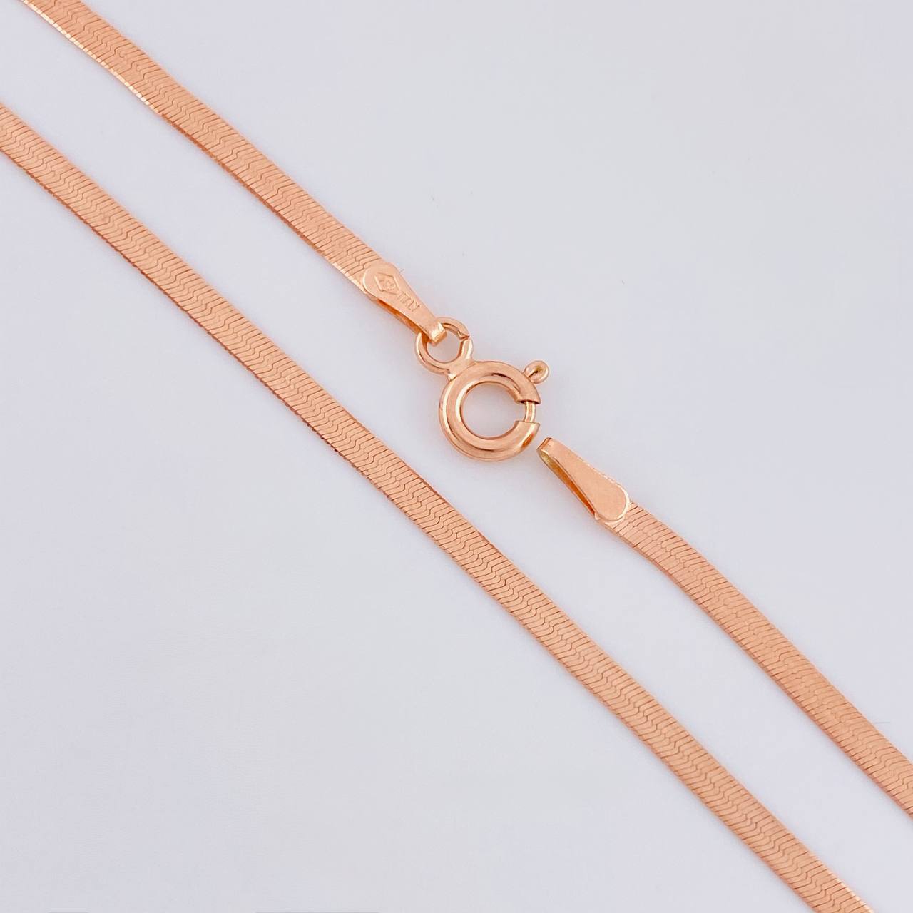 Cadena Espejo 3.15 g / 45.2 cm / 2 mm Oro Rosa 18K