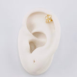Piercing Mariposa 0.4 g / 1.2 cm Oro Amarillo 18K