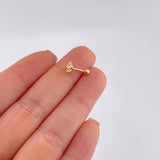 Piercing Flor 0.45 g / 1.2 cm Oro Amarillo 18K