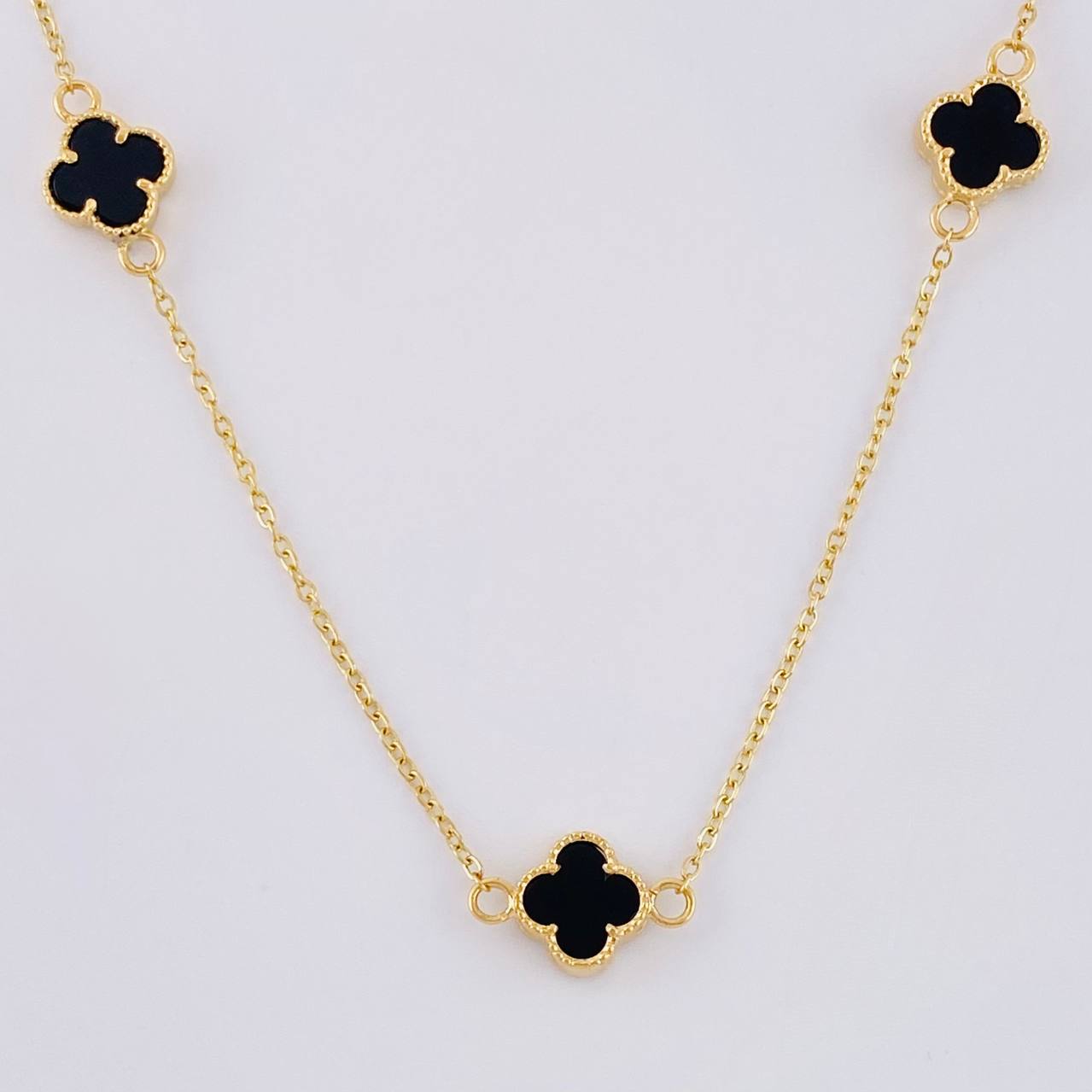 Cadena Aro Seguido Trebol 5.85 g / 50.6 cm / 1.5 mm Oro Amarillo 18K