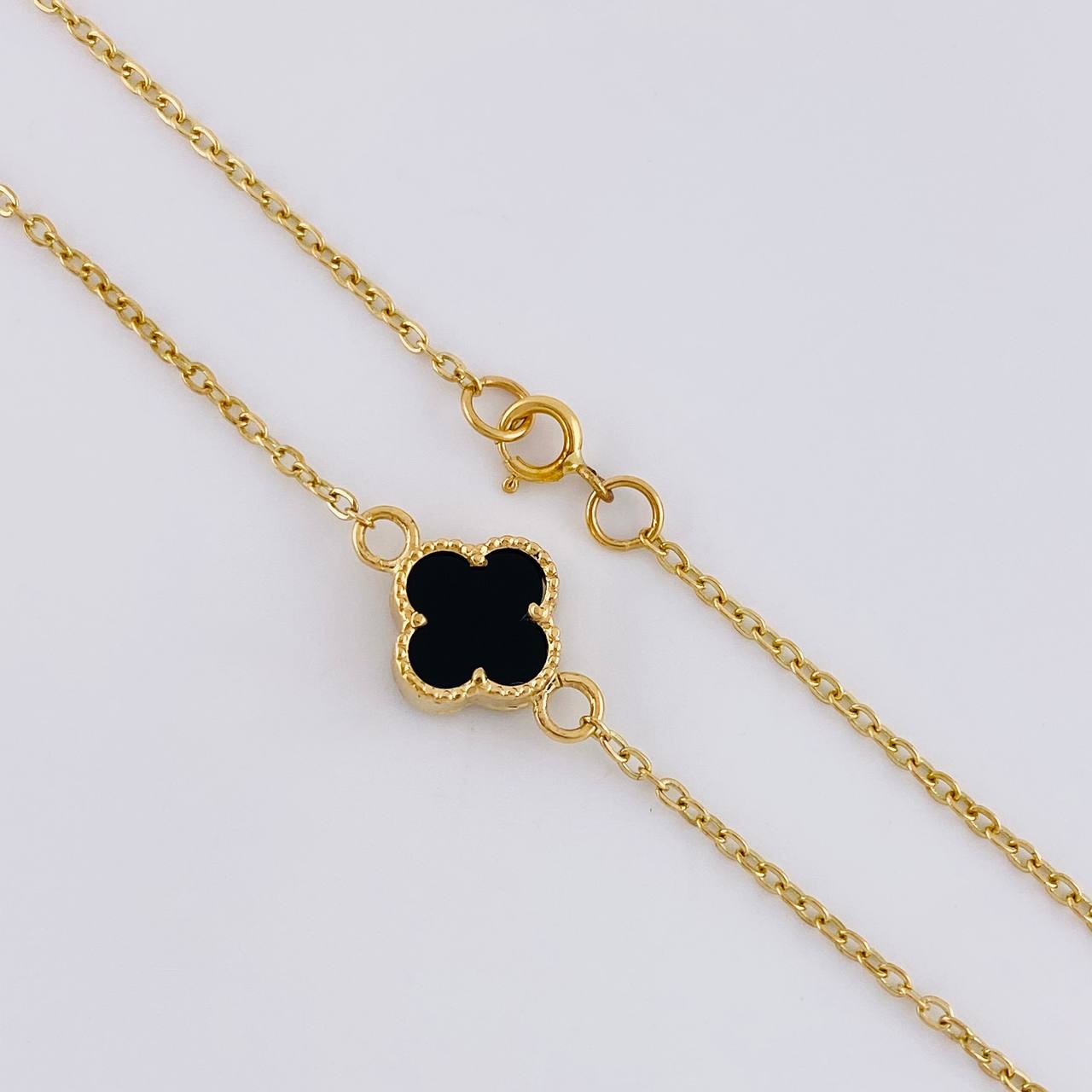 Cadena Aro Seguido Trebol 5.85 g / 50.6 cm / 1.5 mm Oro Amarillo 18K