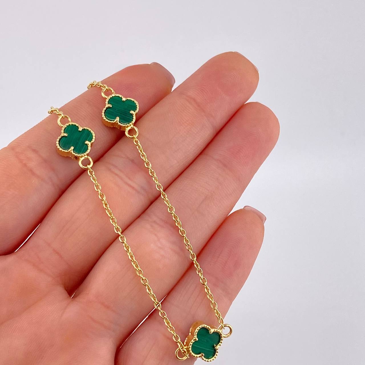Cadena Aro Seguido Trebol 5.8 g / 50.3 cm / 1.5 mm Oro Amarillo 18K