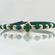Pulsera Verde Trebol 1.3gr / Oro 18K ©