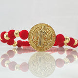 Pulsera Roja San Benito 4.2gr / Oro 18K ©