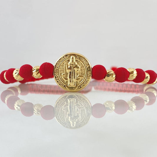 Pulsera Roja San Benito 1.7gr / Oro 18K ©