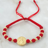 Pulsera Roja San Benito 1.7gr / Oro 18K ©