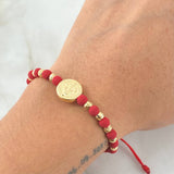 Pulsera Roja San Benito 1.7gr / Oro 18K ©