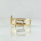Anillo Cruz Doble 2.65gr / T6 1/4 / Oro 18K ©