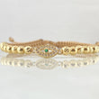 Pulsera Café Ojos Turco 2.2gr / Oro 18K