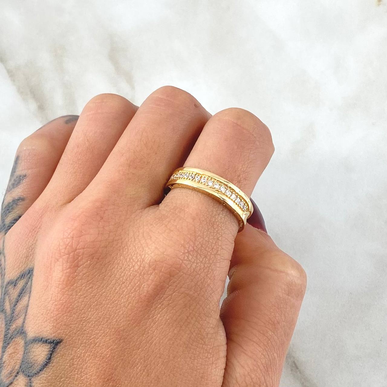 Anillo Rustico 4.2gr / T10 / Oro 18K