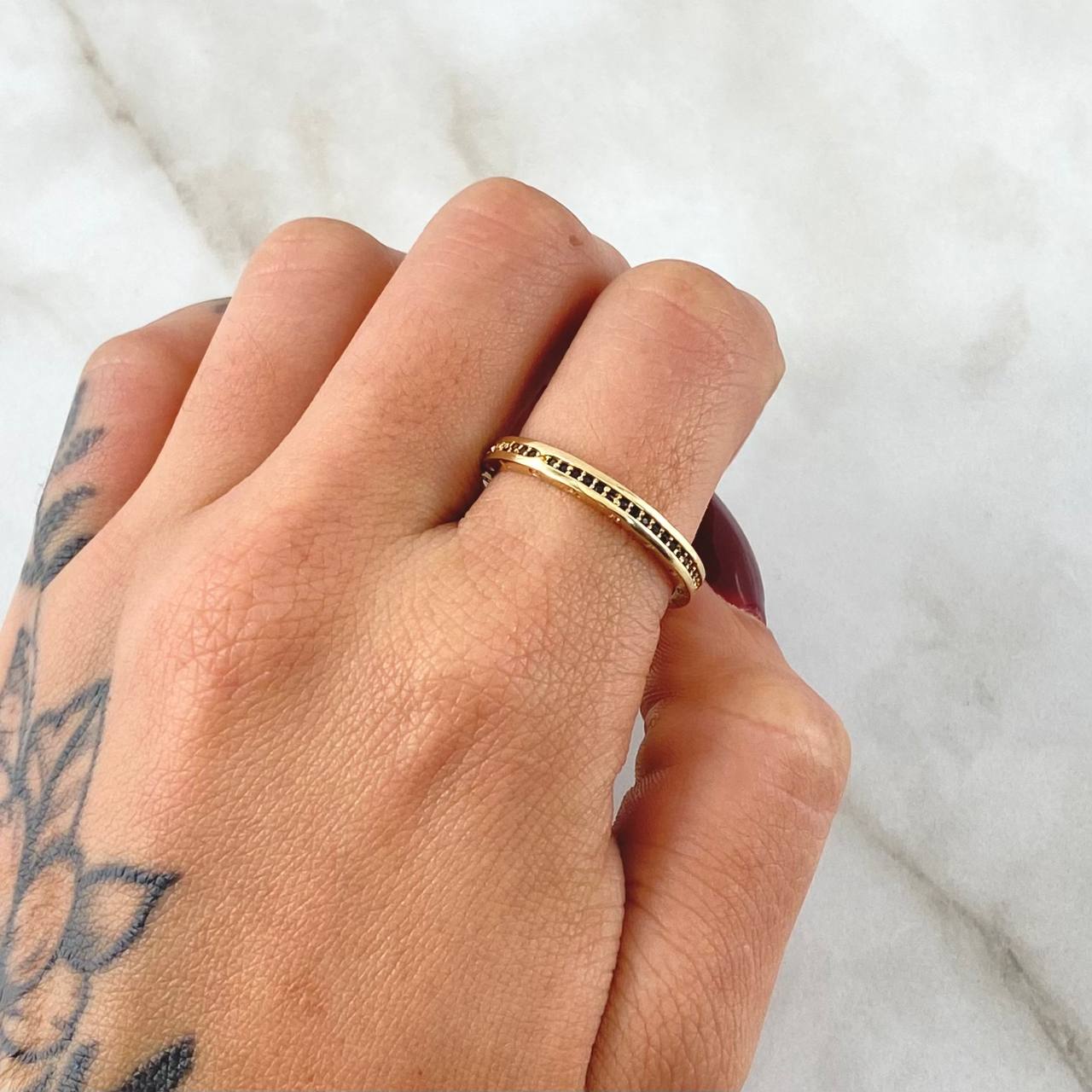 Anillo Rustico 3.35gr / T9 / Oro 18K