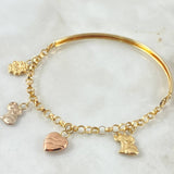 Pulso Charms 5.4gr / 19cm / Oro 18K ©