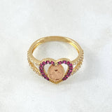 Anillo Corazon Virgen Milagrosa 3.25gr / T7 1/4 / Oro 18K ©