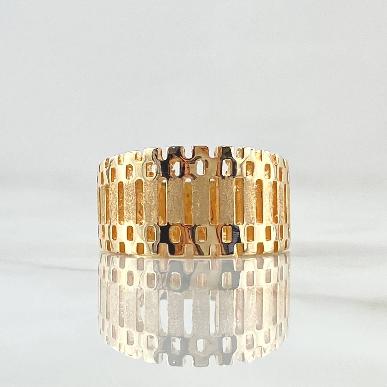 Anillo Maya Rustico 4.8gr / T7 3/4 / Oro 18K ©