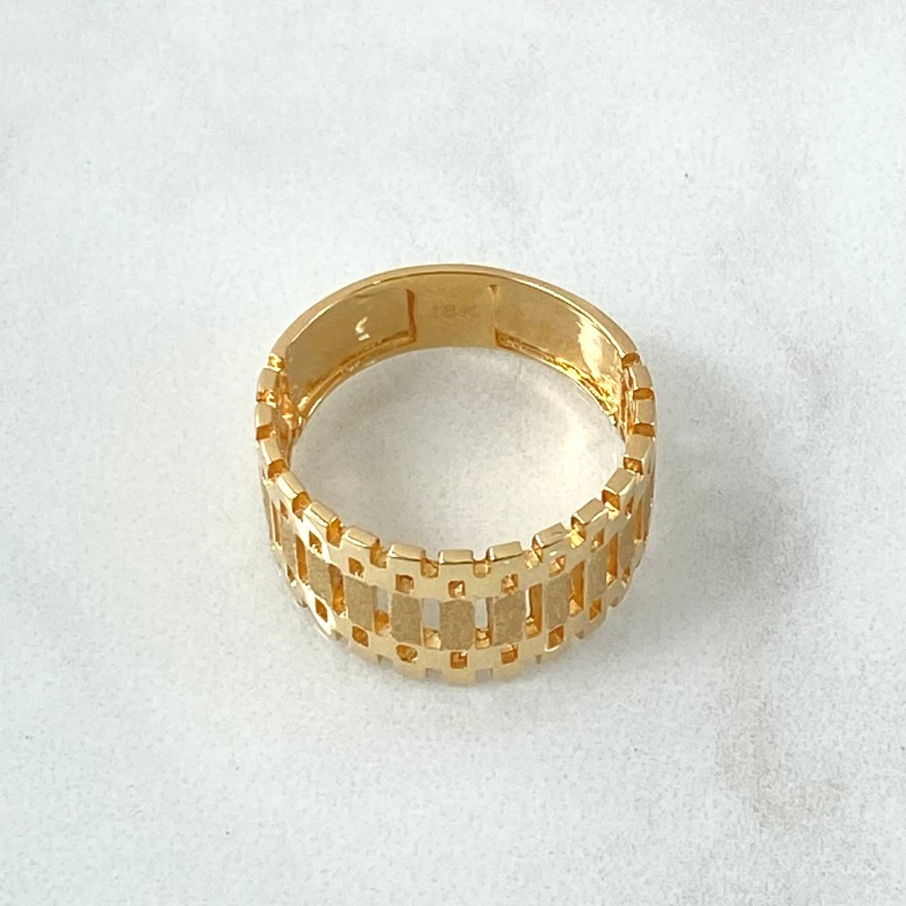 Anillo Maya Rustico 4.8gr / T7 3/4 / Oro 18K ©