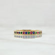Anillo Medio Carril Grueso 2.5gr / T6 /  Oro 18K *