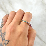 Anillo Medio Carril Grueso 2.7gr / T7 1/2 / Oro 18K ©