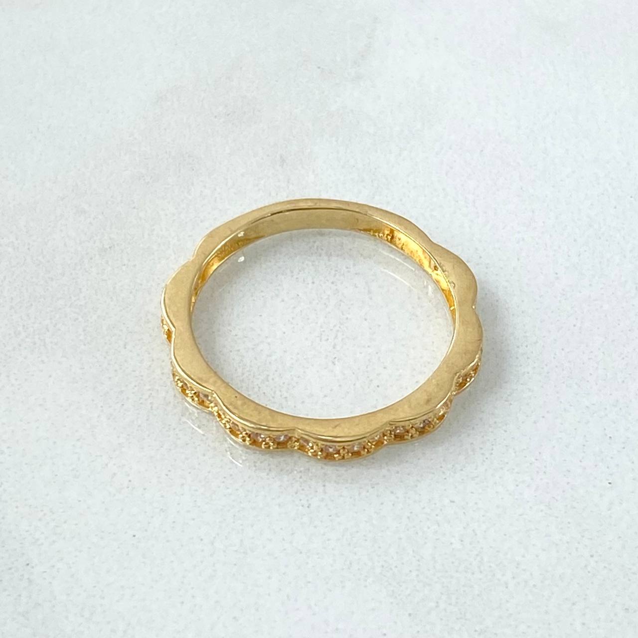 Anillo Carril Olas 2gr / T6 1/4 / Oro 18K ©